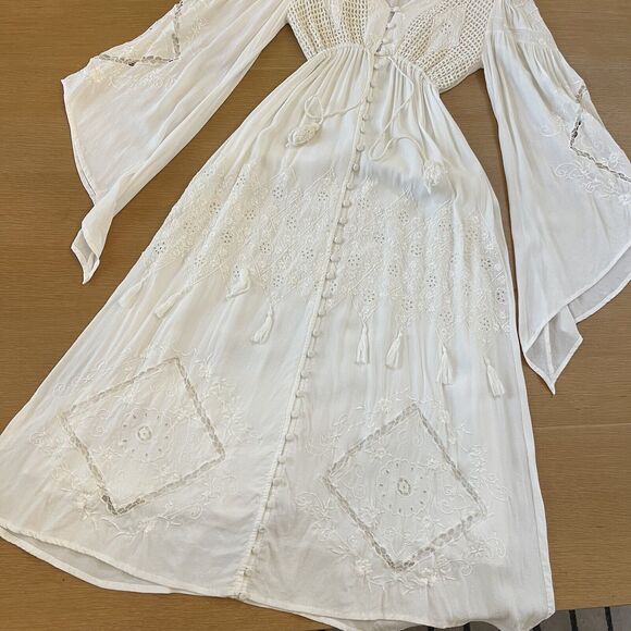 Women's Fillyboo Maternity Strawberry Fields Embroidered Maxi Dress - Picture 5 of 12